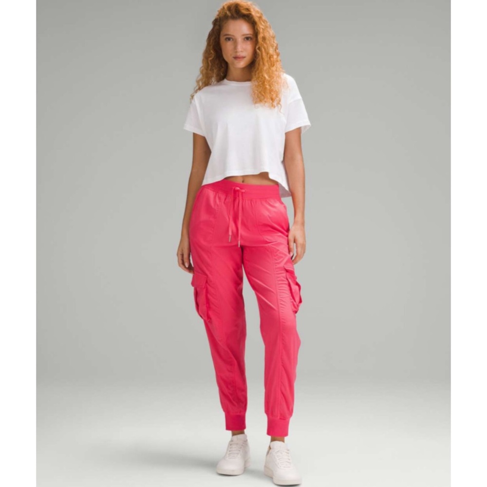 Lululemon Dance Studio Relaxed Fit Cargo Jogger Pant Glazed Pink Large NWT